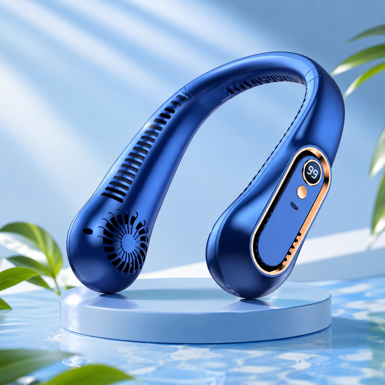 Opalela™ AirFlow Pro – 5-Speed Bladeless Neck Fan