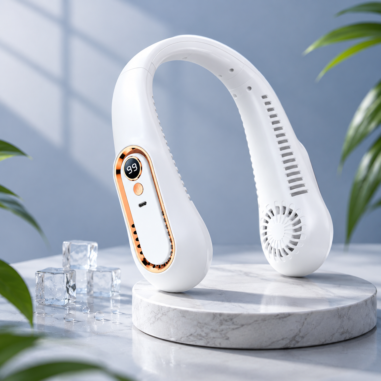 Opalela™ AirFlow Pro – 5-Speed Bladeless Neck Fan